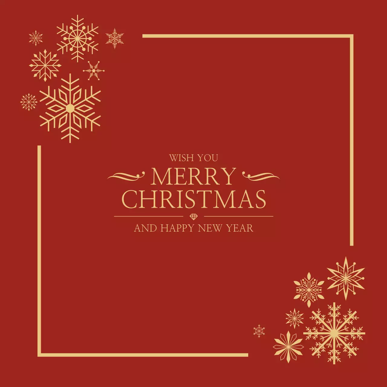 다양한 눈송이 오브젝트가 있는 크리스마스 커버 디자인