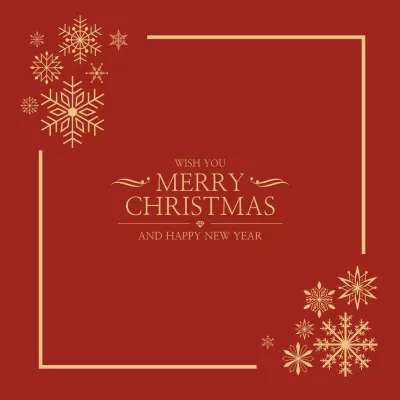 다양한 눈송이 오브젝트가 있는 크리스마스 커버 디자인