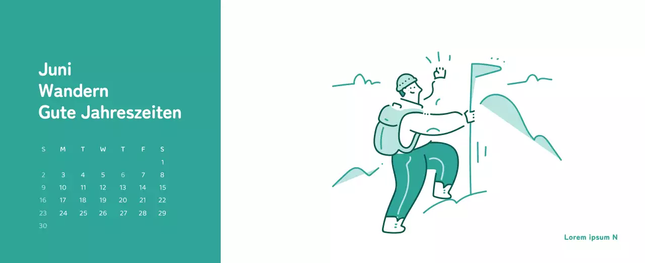 Ein Kalender mit farbenfrohen, emotionalen Illustrationen