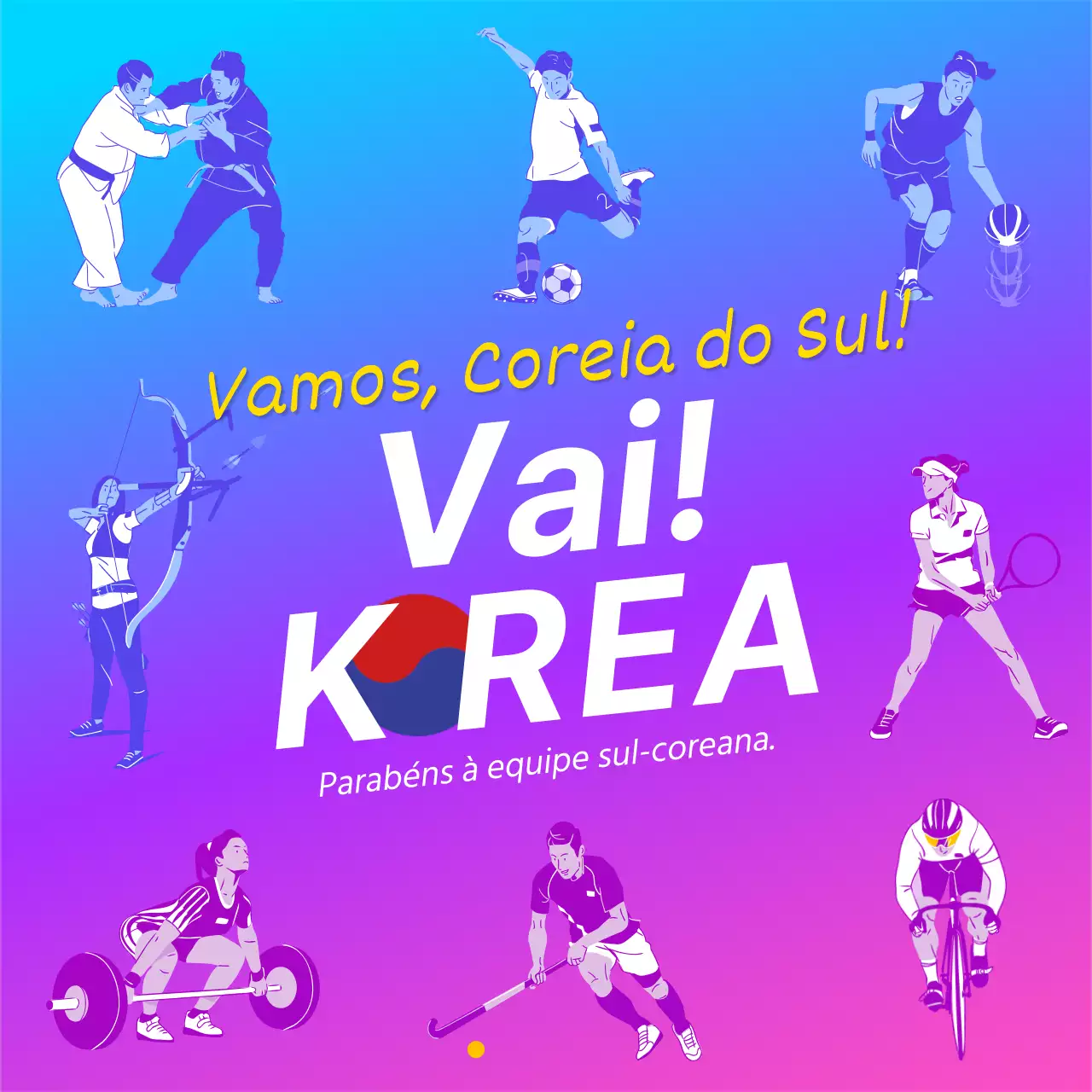 Publicar uma mensagem de alegria pop art azul e cor-de-rosa