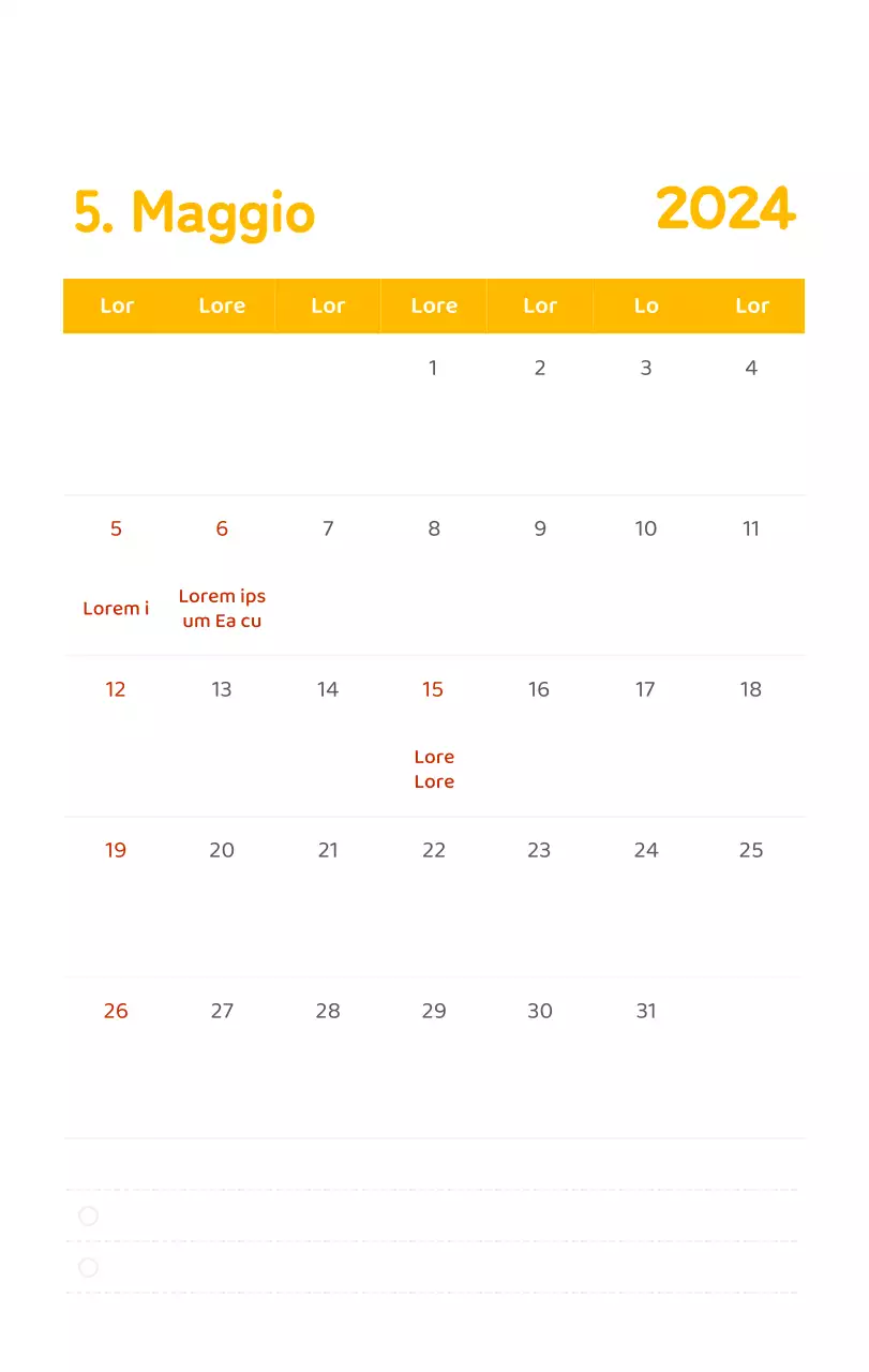 Un calendario con illustrazioni colorate ed emozionali