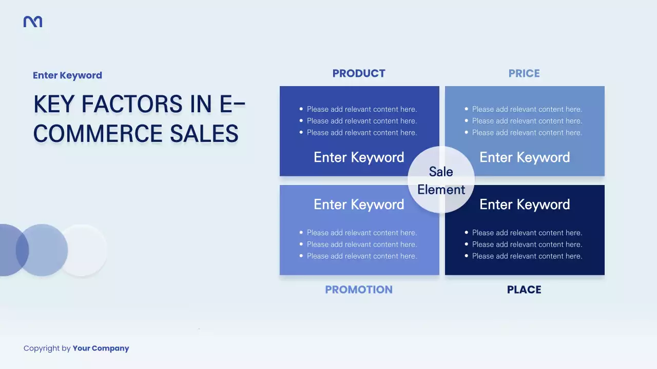 파랑과 남색의 심플한 시장조사 보고서