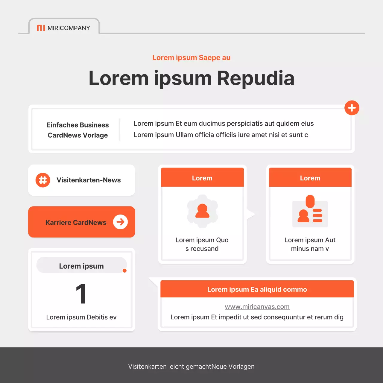 Eine einfache Stellenanzeige eines Unternehmens in Rot und Grau