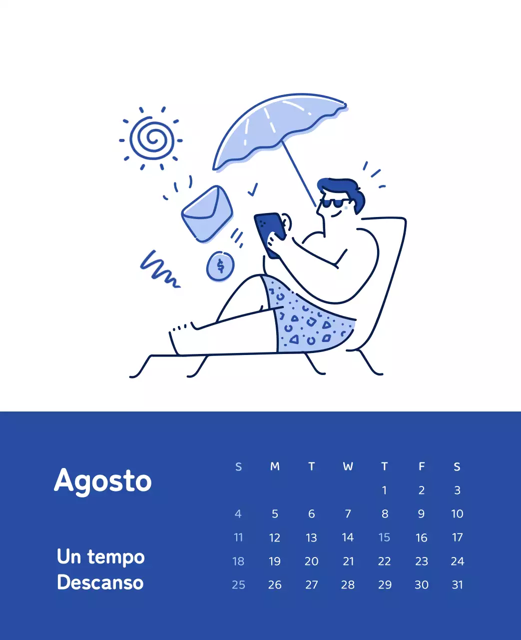 Un calendario con ilustraciones llenas de color y emoción