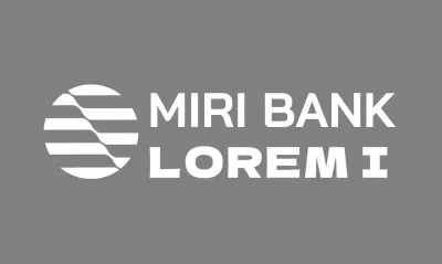 Kreisförmiges geometrisches Banklogo