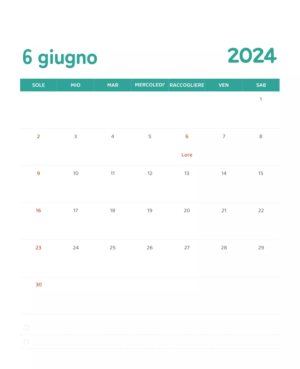 Un calendario con illustrazioni colorate ed emozionali