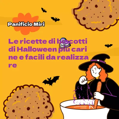 Biscotti di Halloween kitsch promozionali gialli e viola fai da te