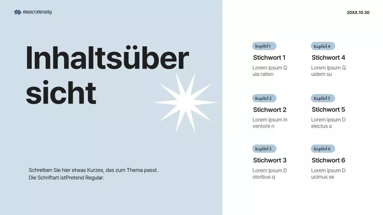 Ein einfacher Geschäftsplan in Grau und Weiß