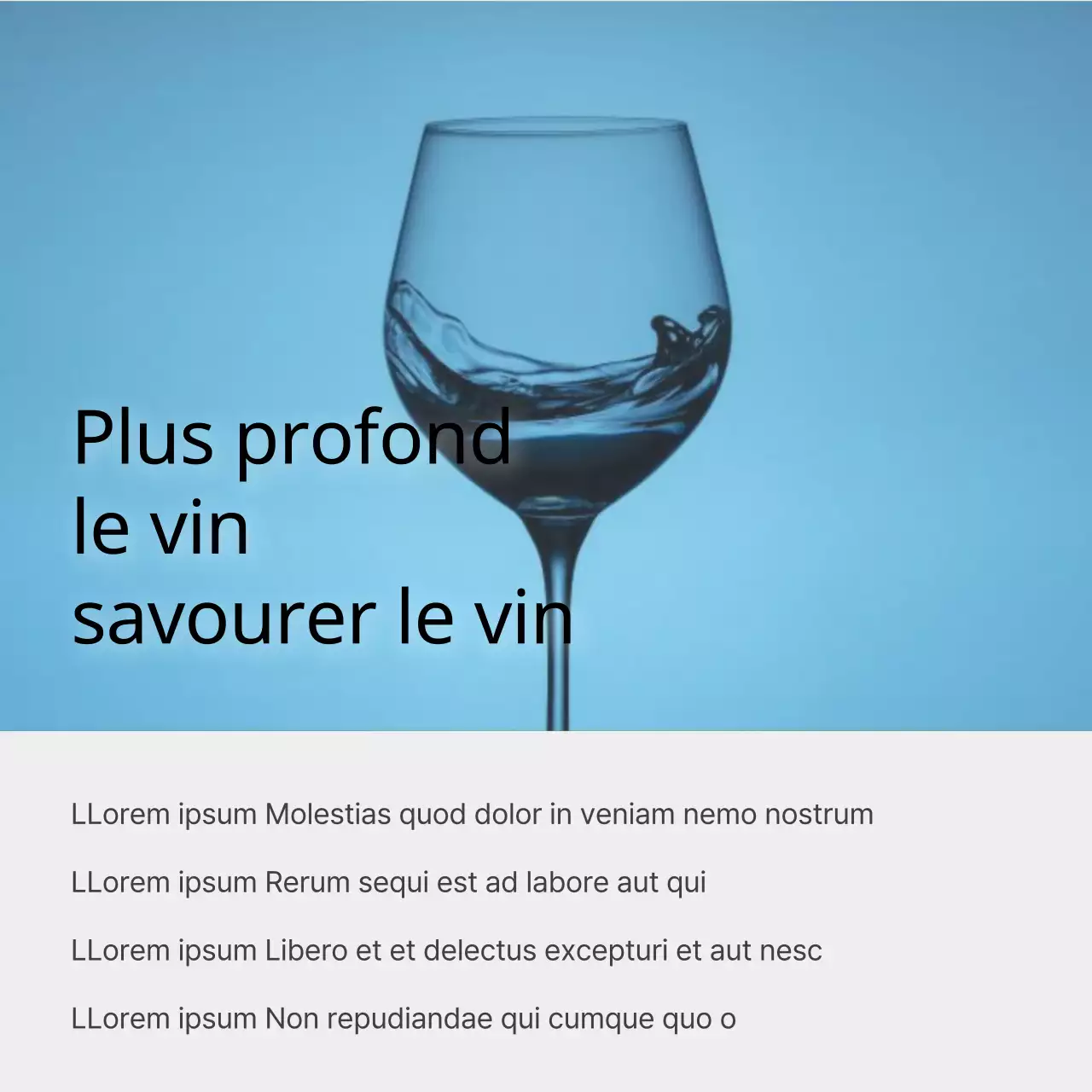 Publicité moderne de recommandation de vin en rouge et beige