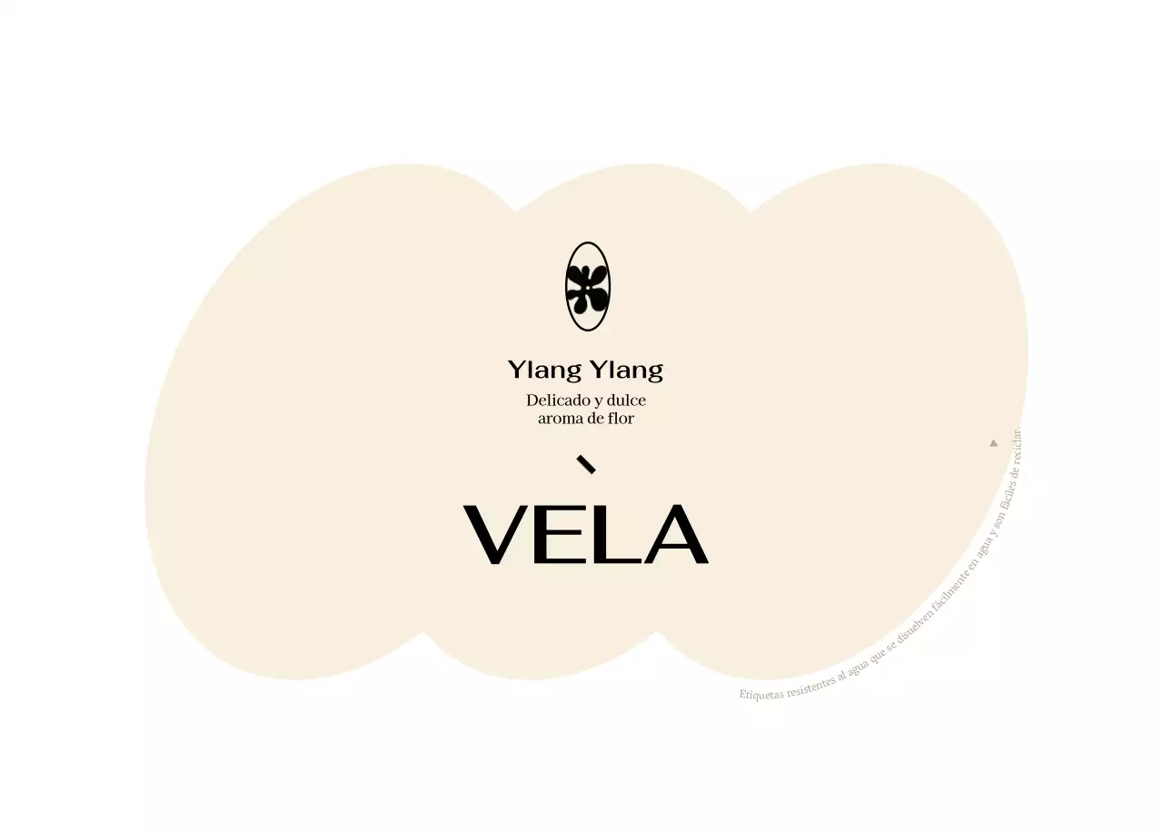 Vela de diseño con formas únicas en amarillo y rosa