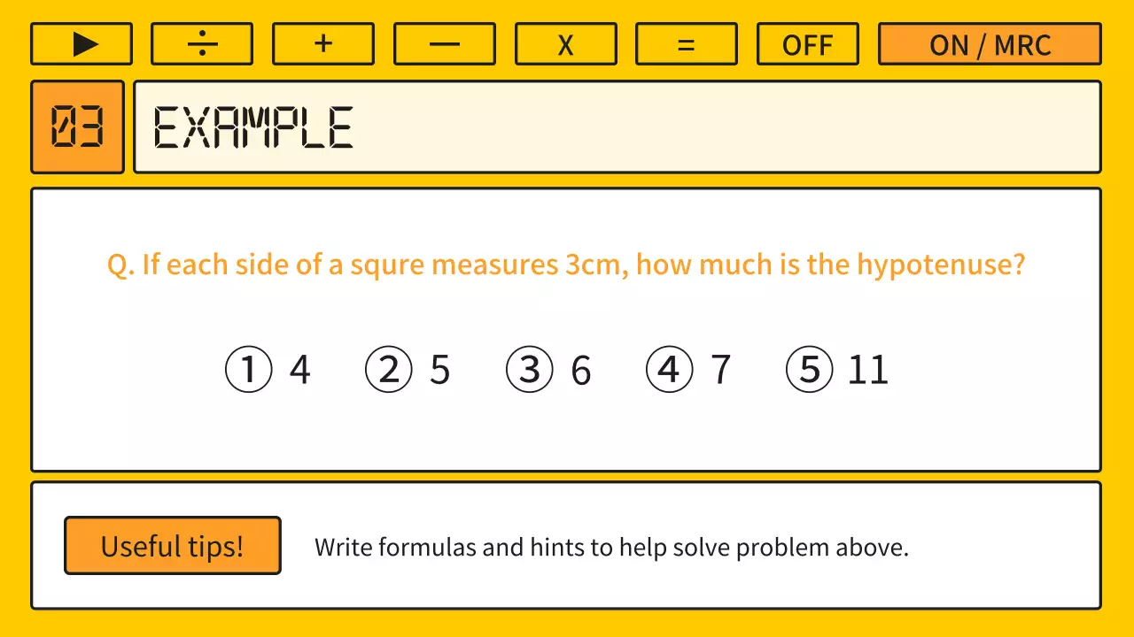 Yellow Retro Math Guide Presentation