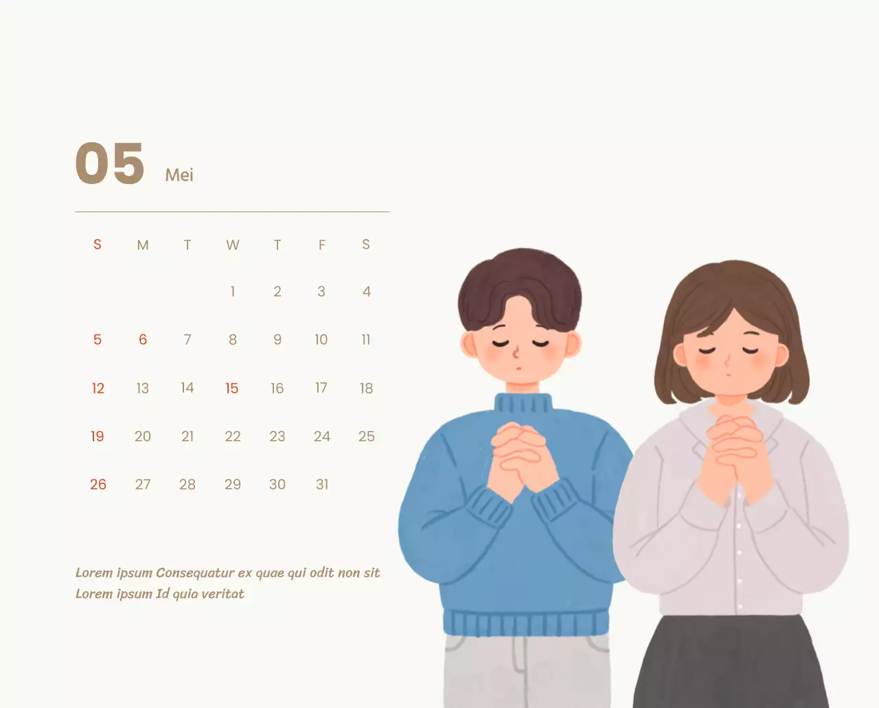 Een devotiekalender met gezellige illustraties en bijbelverzen op een lichtblauwe achtergrond