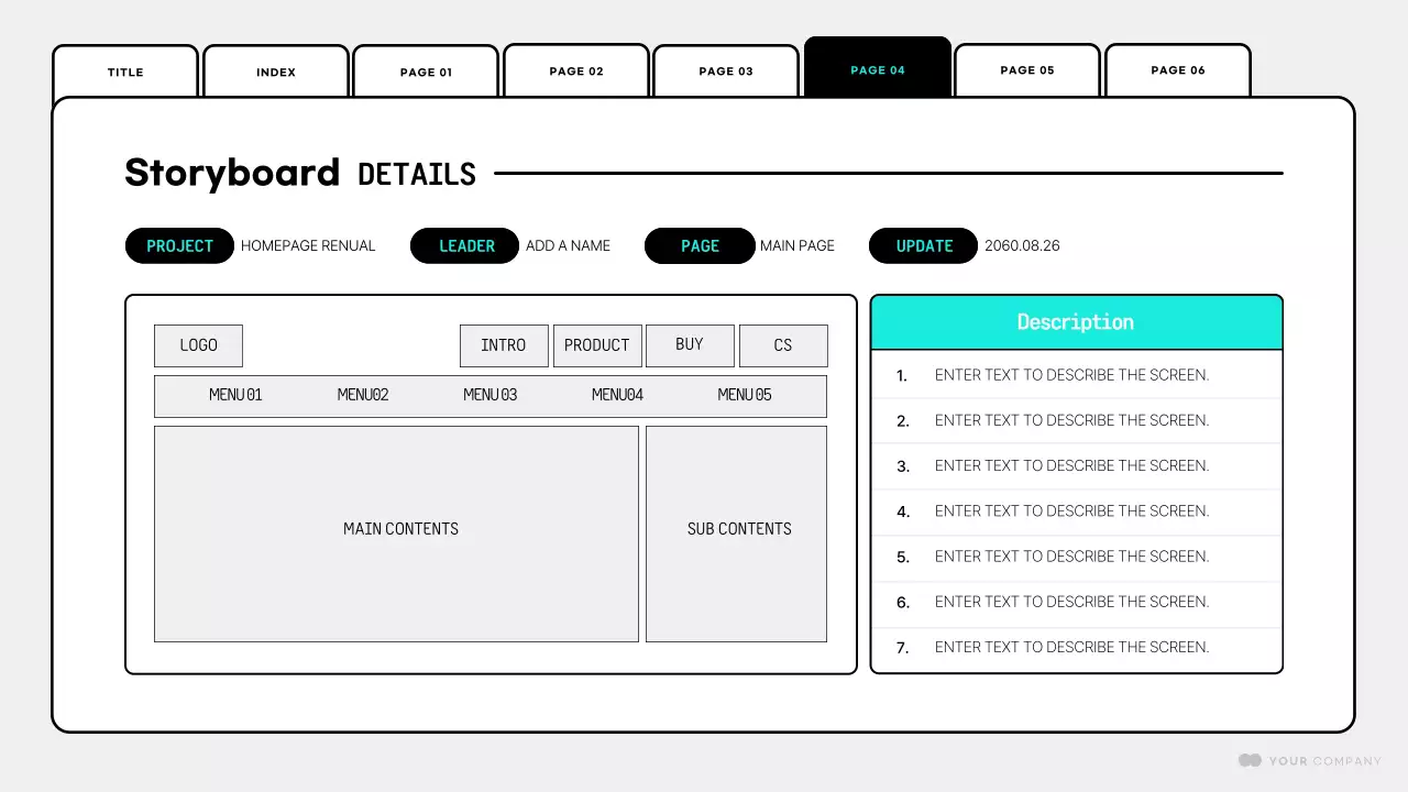 Apresentação do Planejador de Site Minimalista Branco