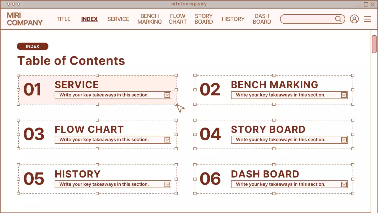 Brown Minimal Webpage Planner Presentation