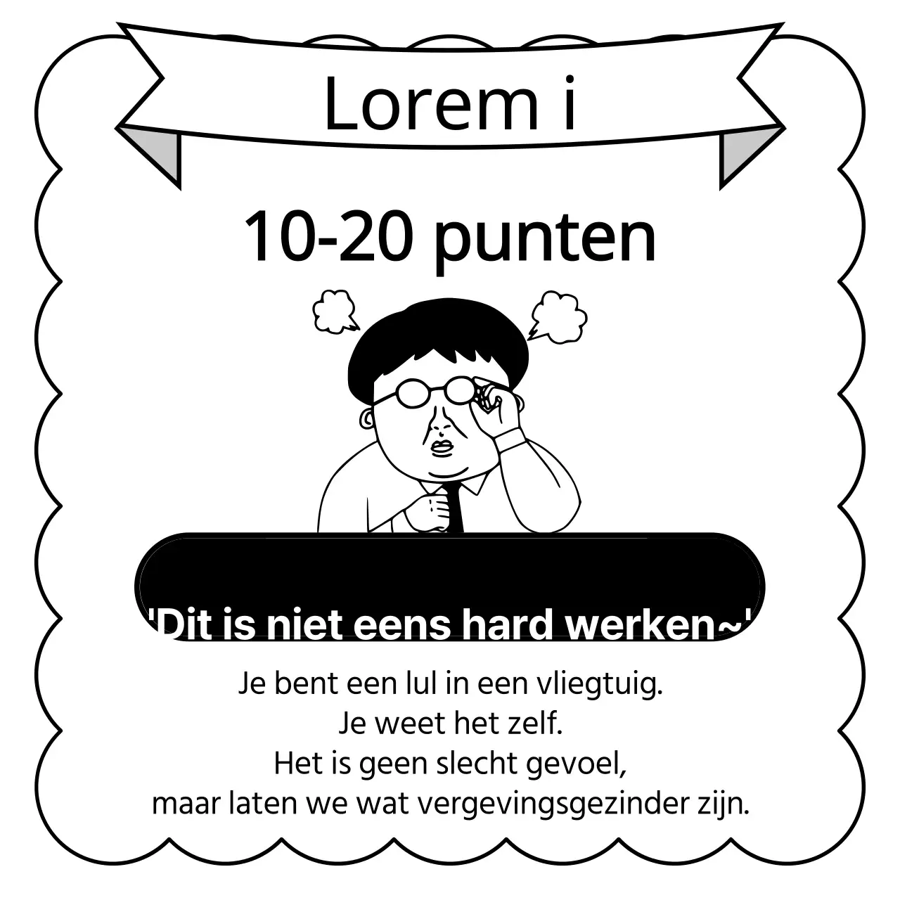 Zwart-wit, misselijkmakende testreclames