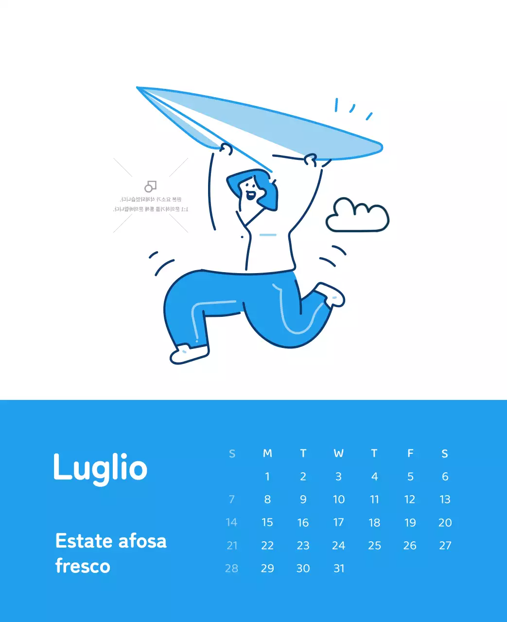Un calendario con illustrazioni colorate ed emozionali