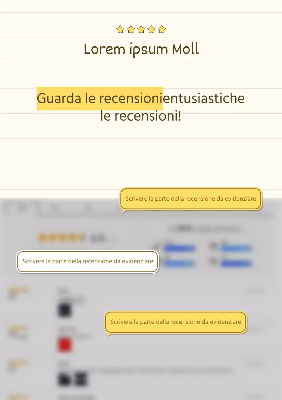 Una semplice presentazione di prodotto per lo storytelling in giallo e beige