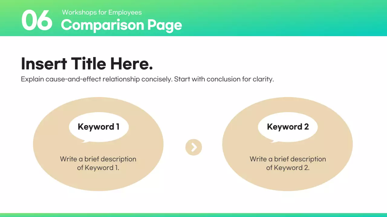 Green Minimal Report Layout Presentation