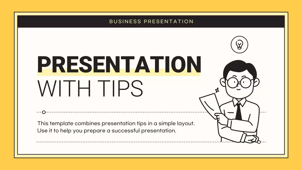 노랑의 심플한 핵심을 담은 제안서