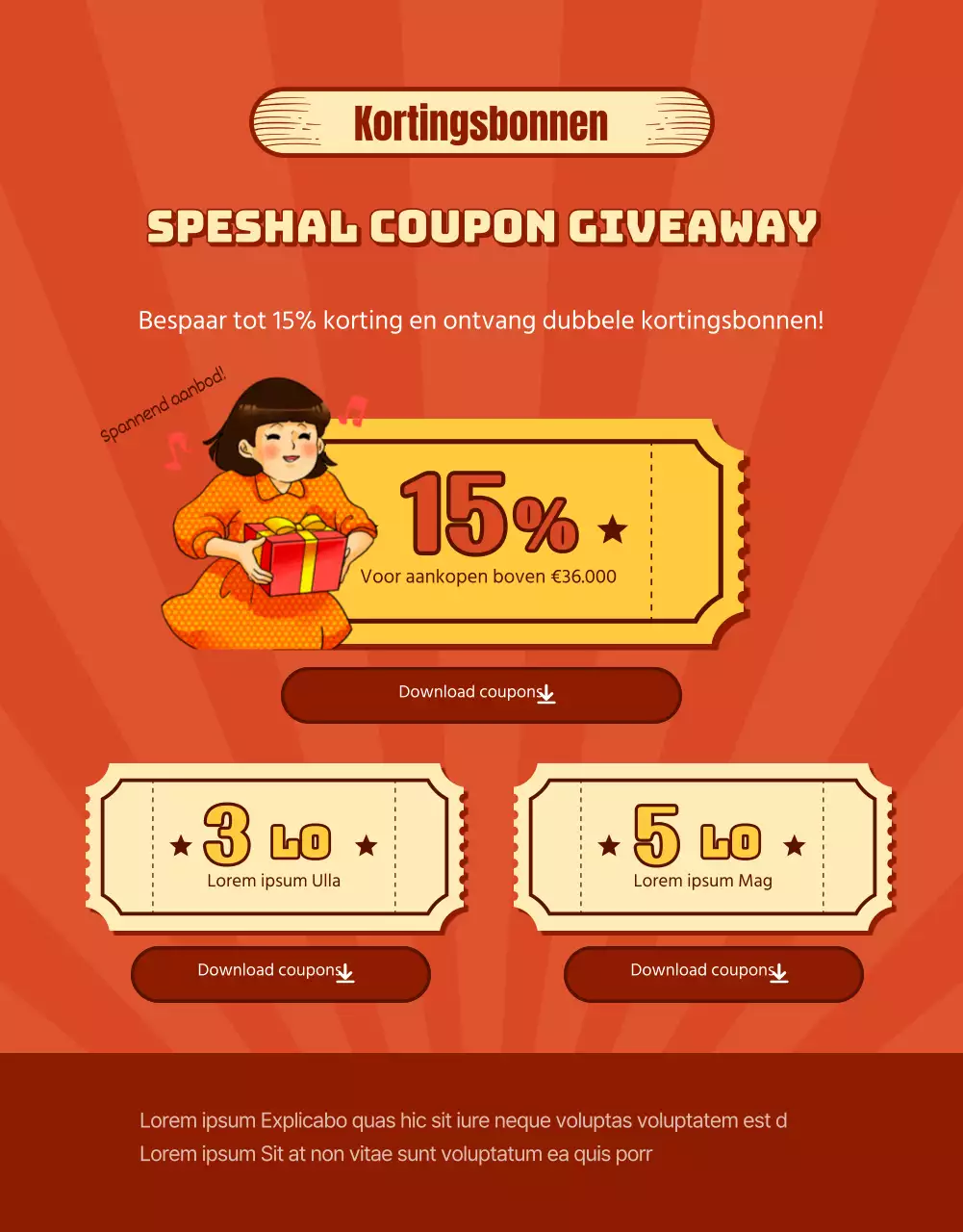 Bevorder een rode, retro look