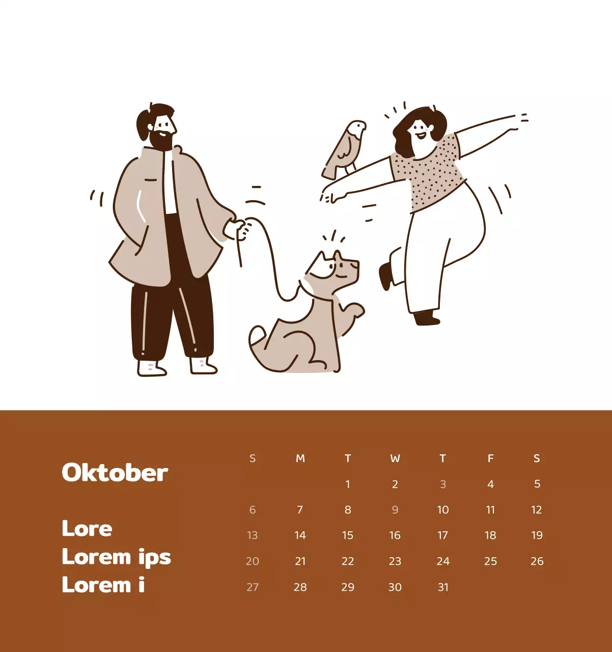 Een kalender met kleurrijke, emotionele illustraties