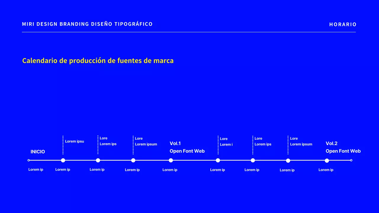 Una sencilla propuesta de diseño tipográfico de marca en azul.