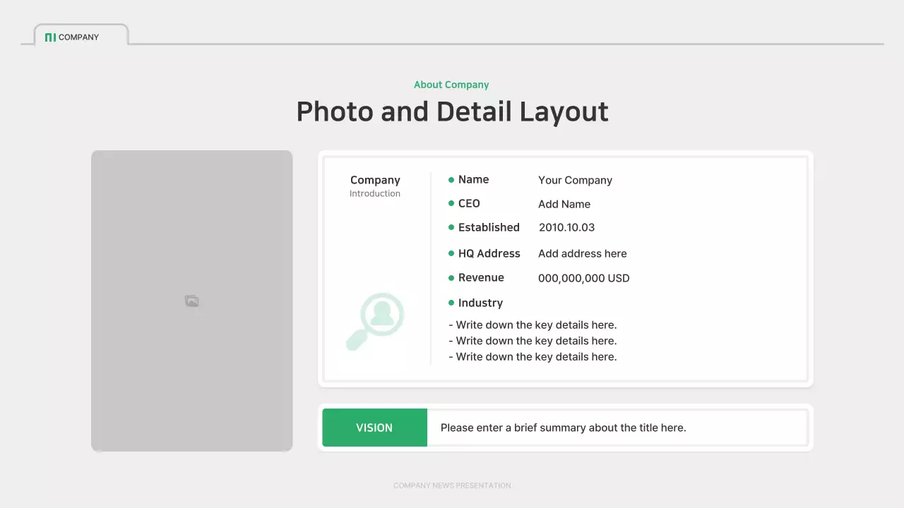 Green Modern Business Template Presentation
