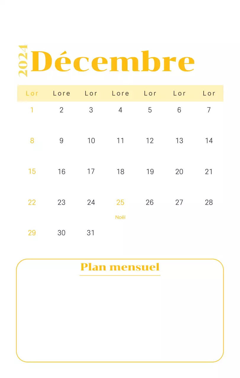 Calendrier avec illustrations de jeunes sur fond jaune et vert