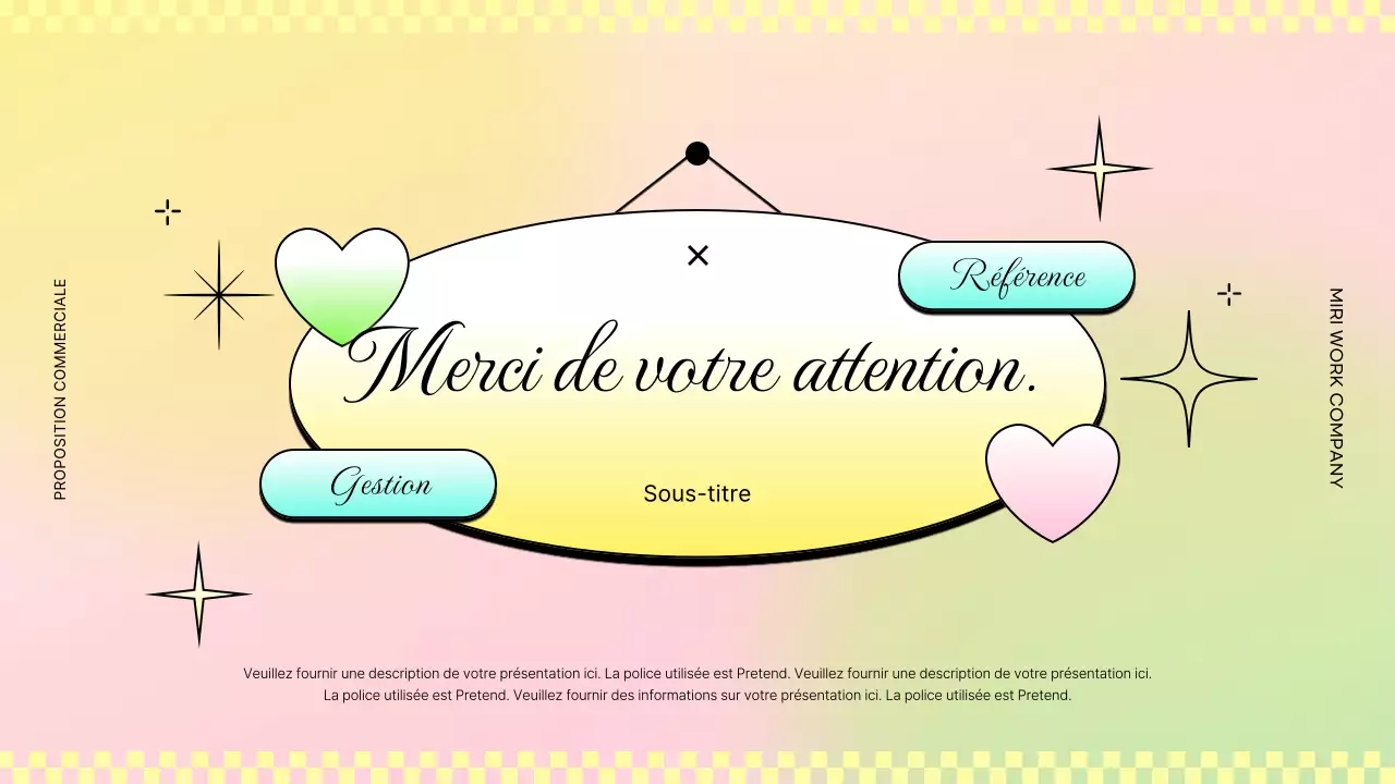 Rapports d'activité tendance en rose et jaune