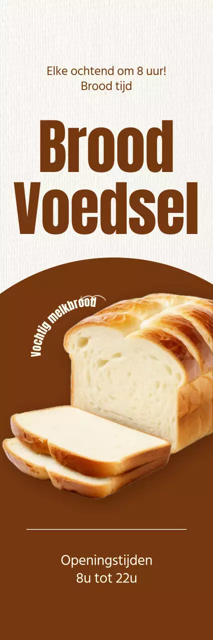 Promoot een strak, herfstig bakkerijmenu met bruine tinten