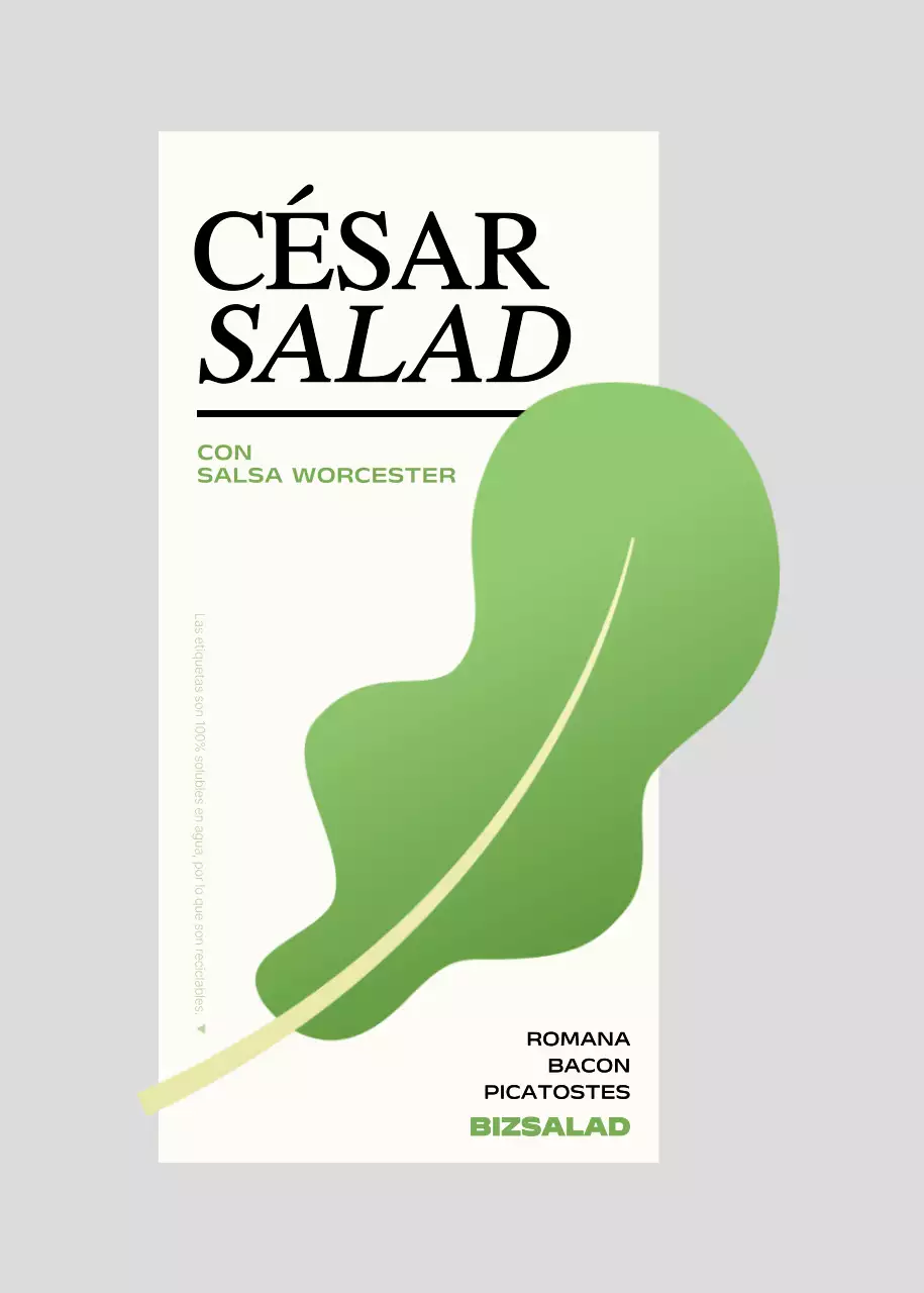 Etiquetas para ensaladas con ilustraciones de verduras verdes y rojas