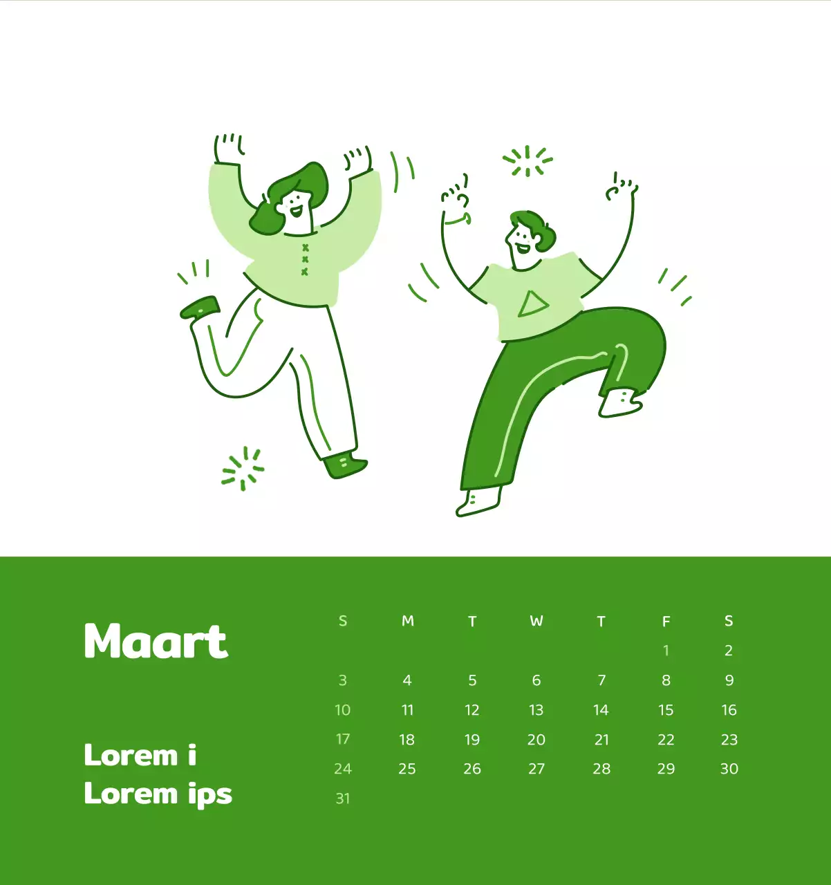 Een kalender met kleurrijke, emotionele illustraties