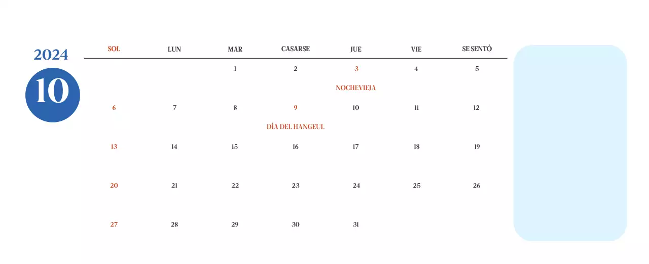 Calendario hospitalario con fotos de paisajes estacionales