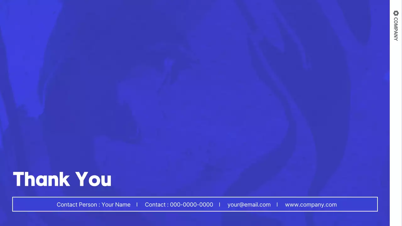 파랑의 심플한 회사소개 발표자료