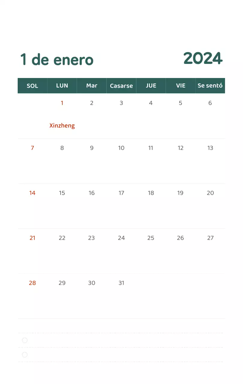 Un calendario con ilustraciones llenas de color y emoción