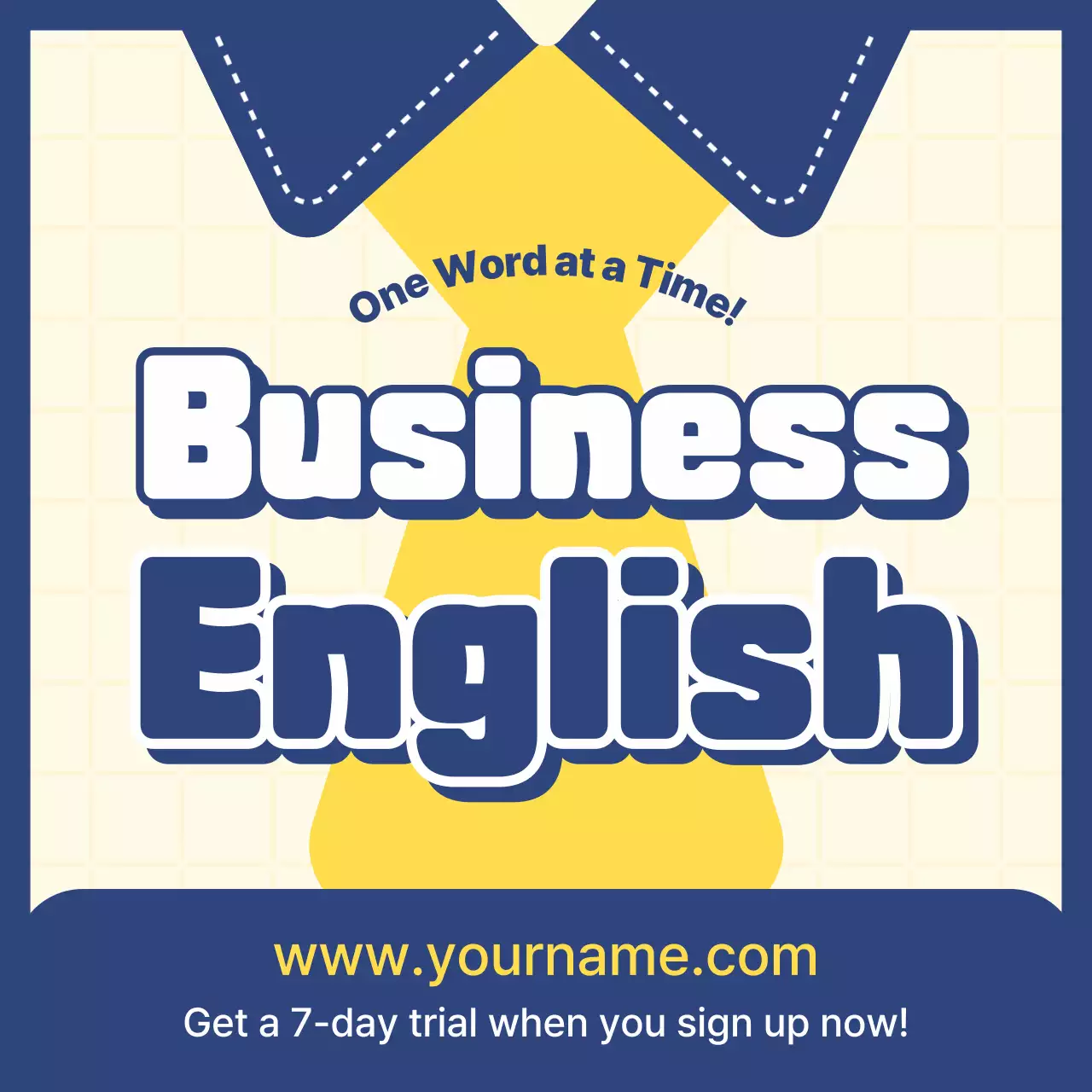 Yellow Retro Business Course Instagram Carousel