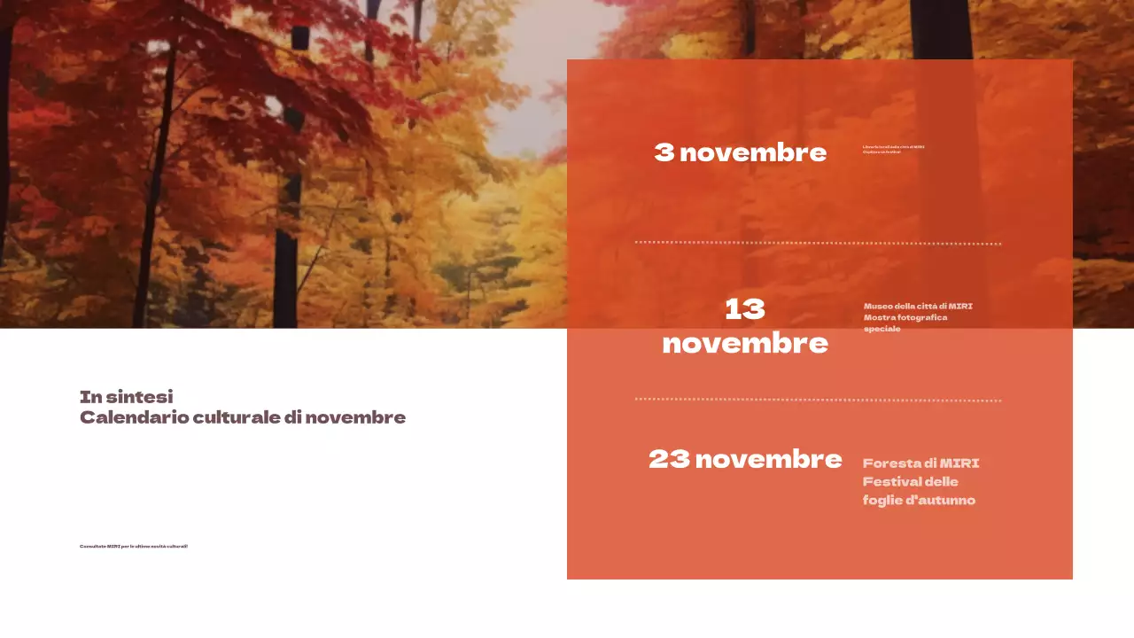 Promuovere una semplice newsletter turistica locale con accenti arancioni