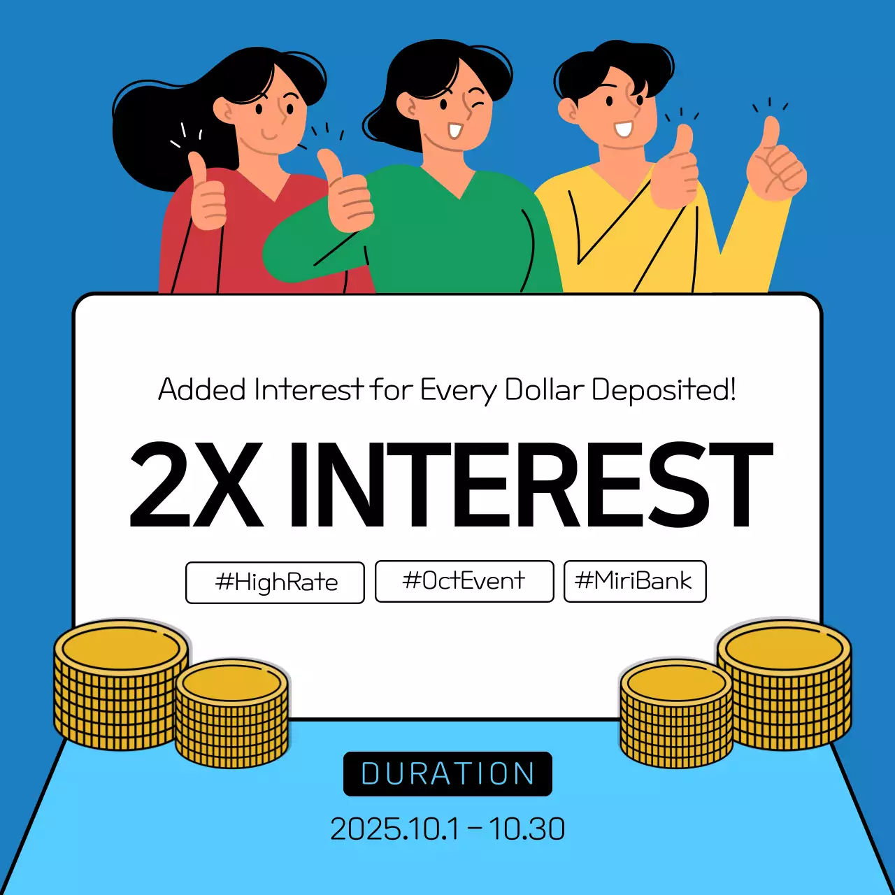 Blue Modern Finance Promotion Social Media Post