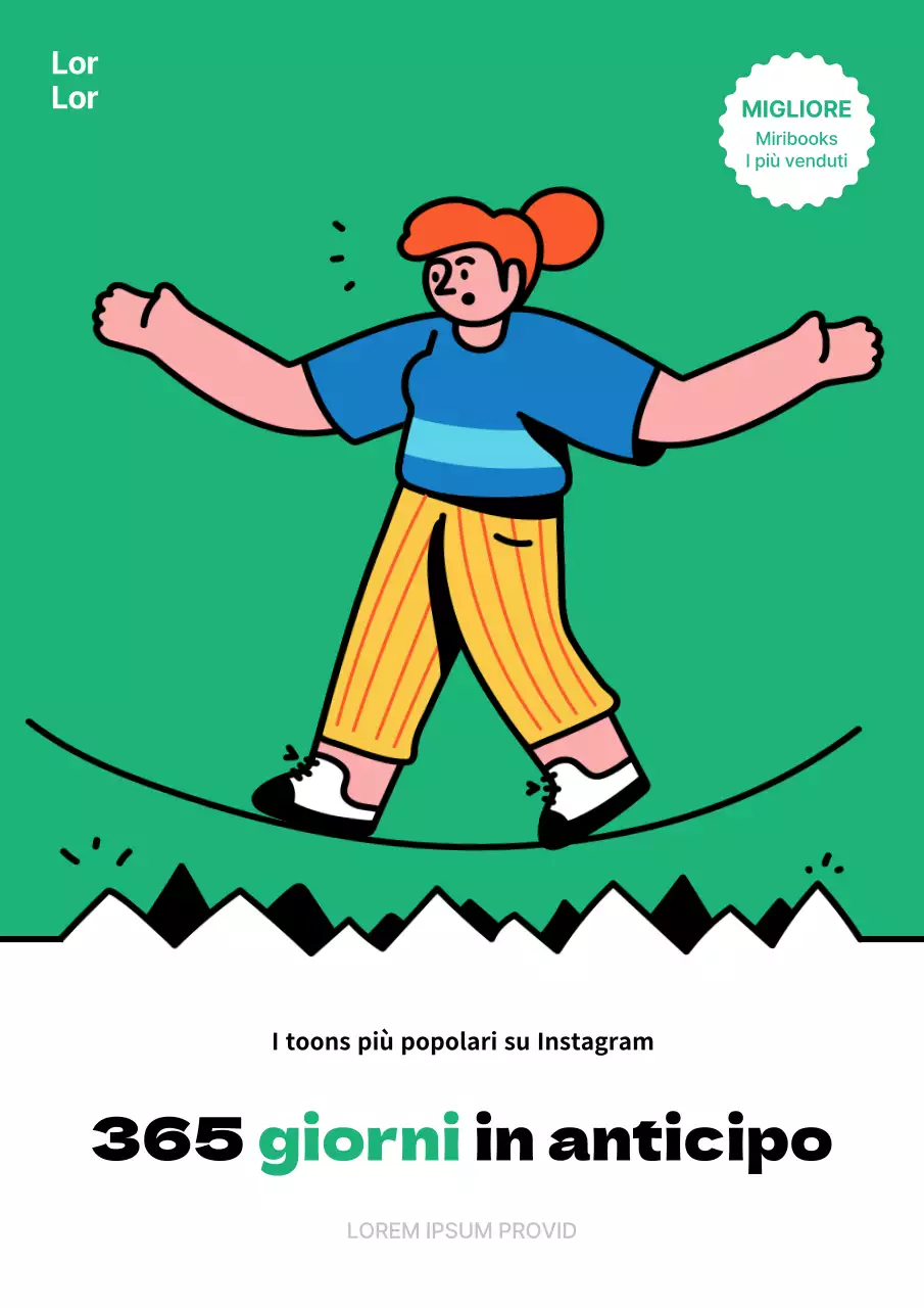 Semplice copertina verde di Instagram