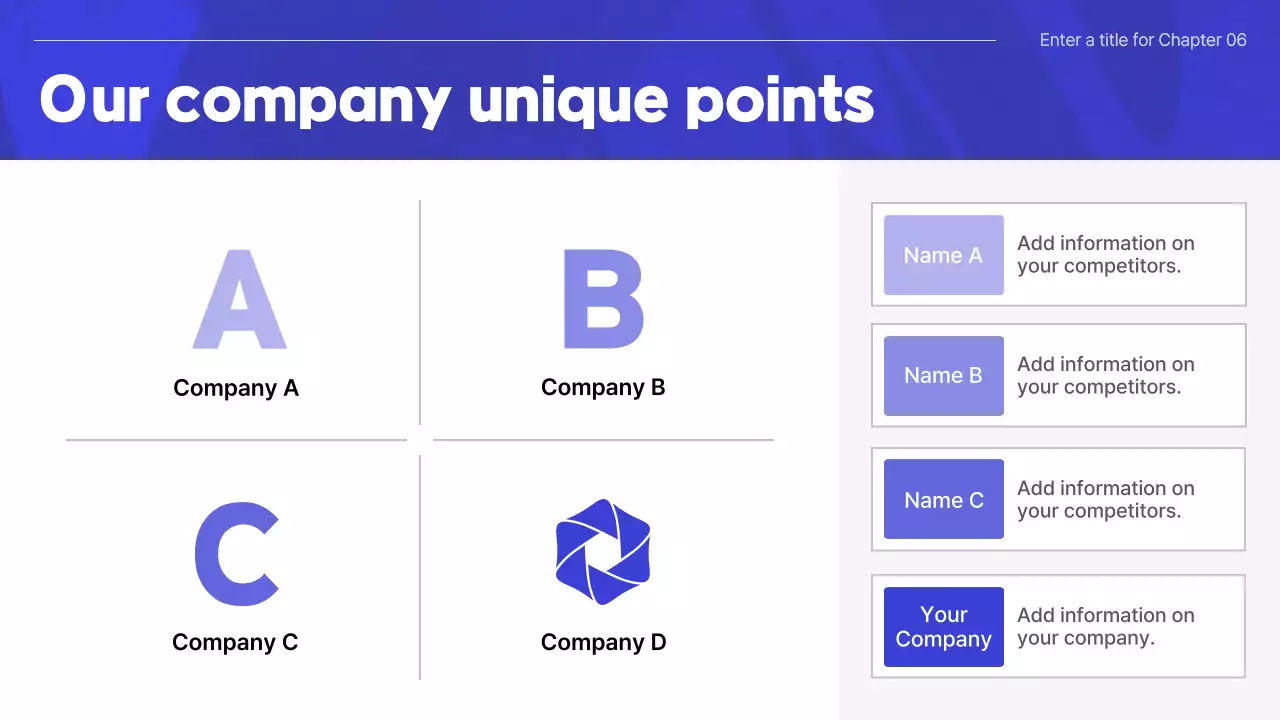 파랑의 심플한 회사소개 발표자료