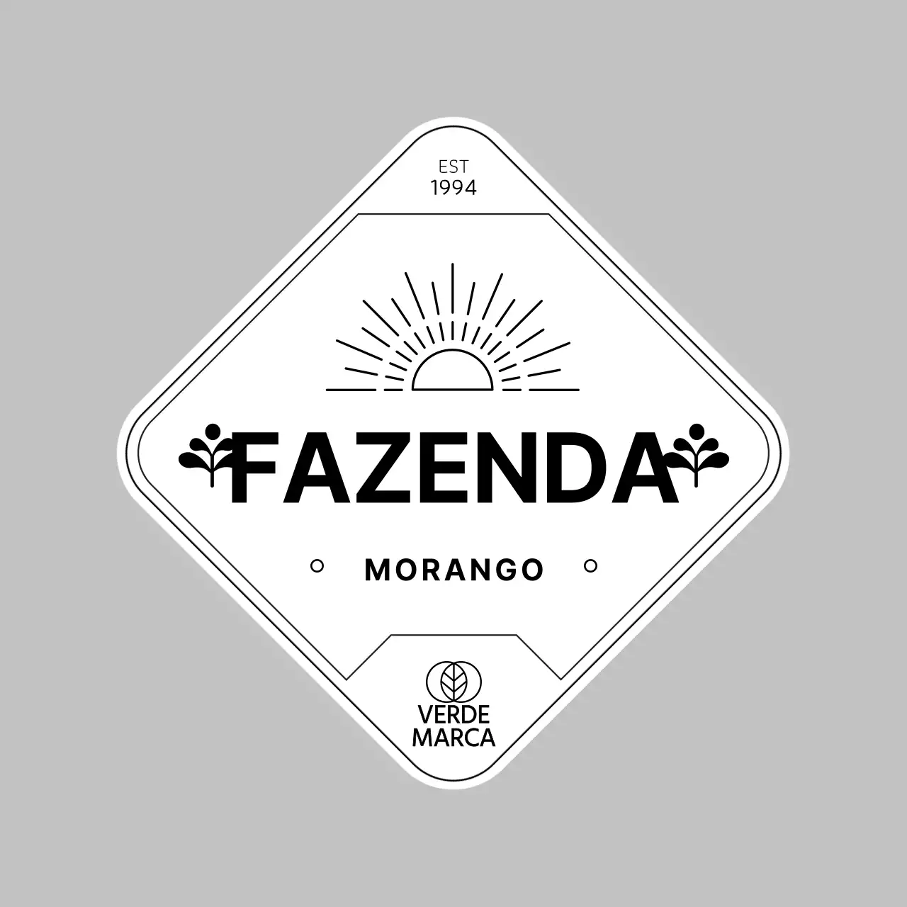 Autocolante preto ecológico para etiquetas de morangos da quinta
