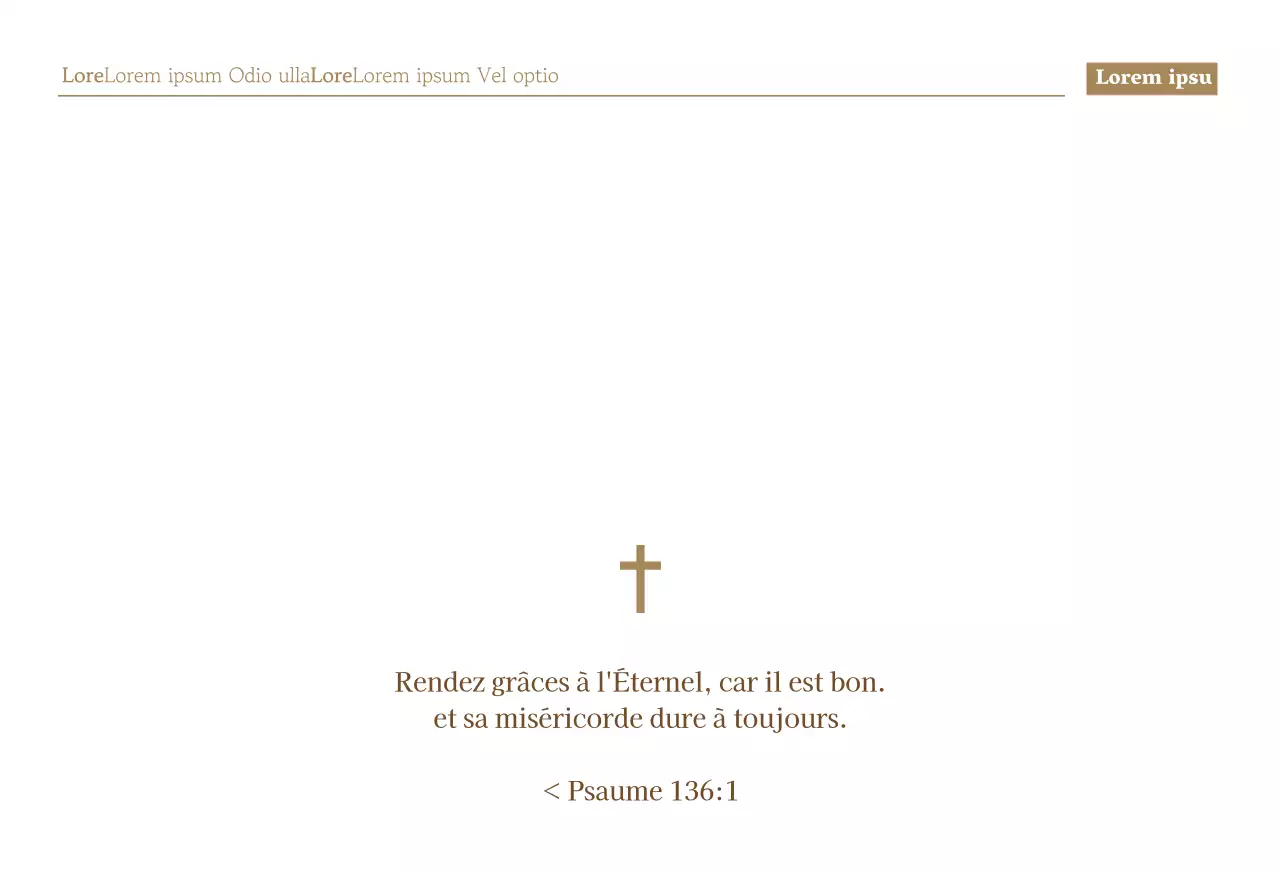 Invitation élégante pour le service de Thanksgiving avec texte marron et image de croix