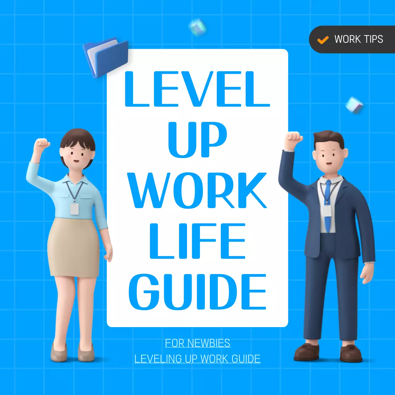 블루 모던 워크 가이드 인스타그램 캐러셀