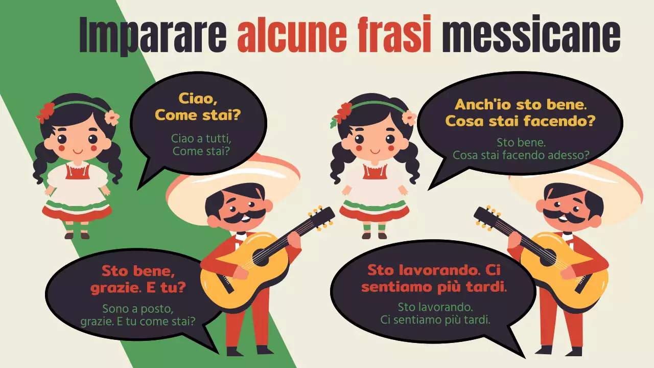 Una guida kitsch del Messico in rosso e verde