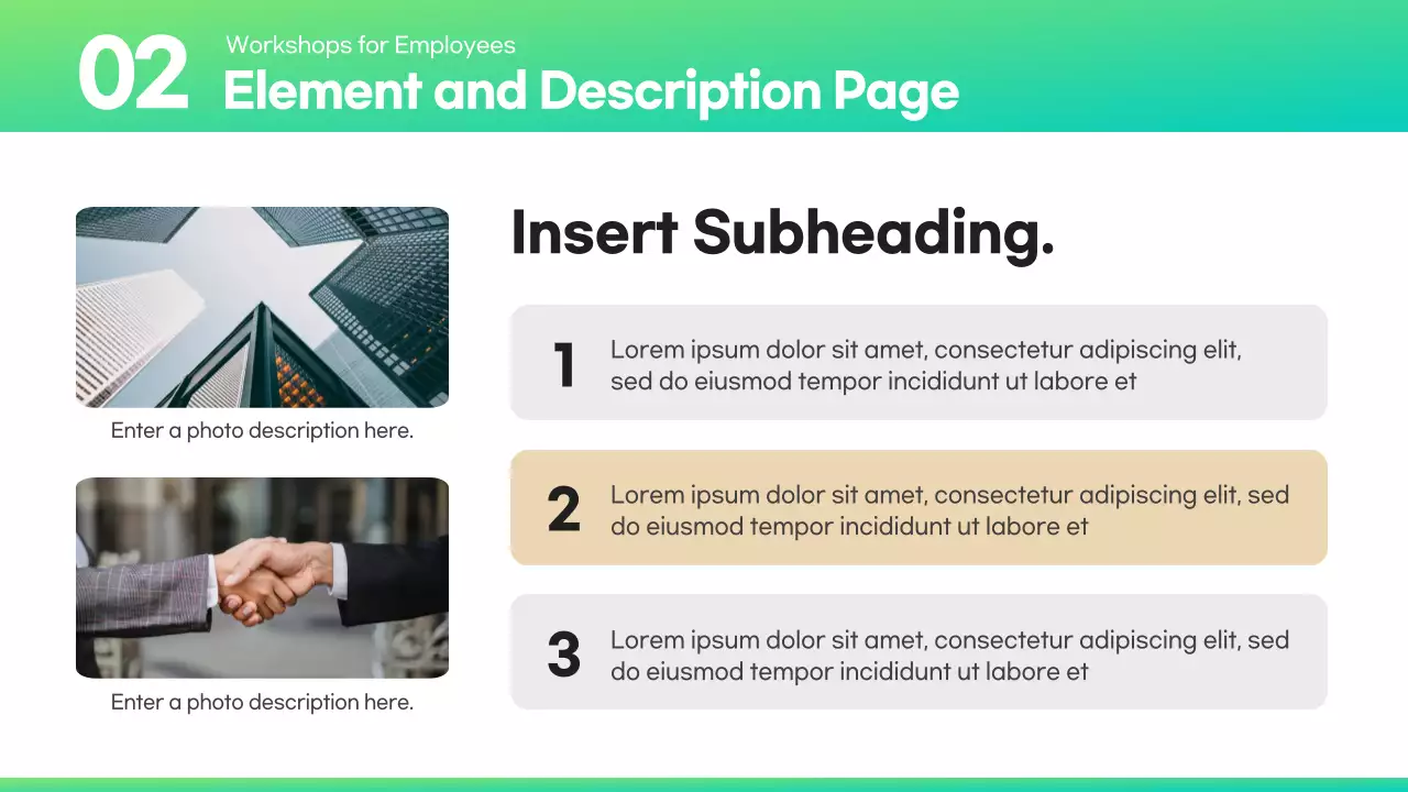 Green Minimal Report Layout Presentation