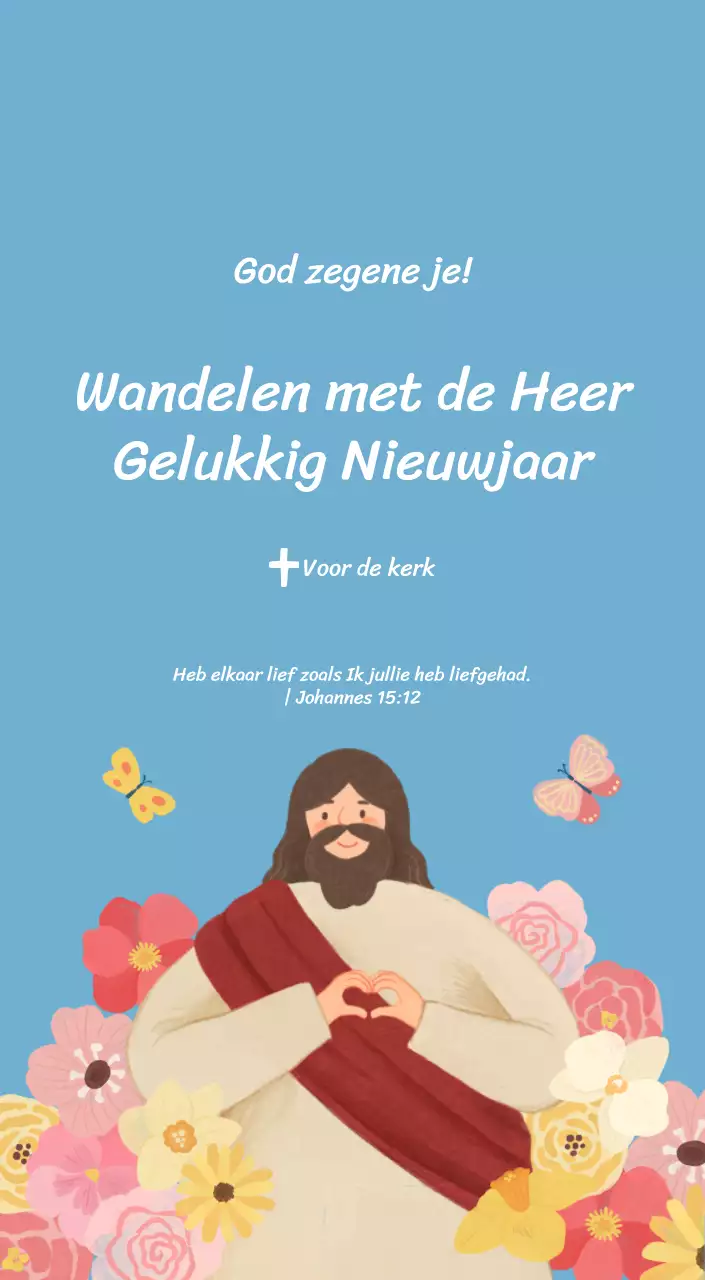 Een devotiekalender met gezellige illustraties en bijbelverzen op een lichtblauwe achtergrond
