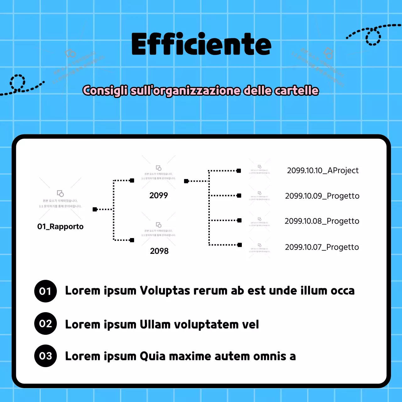 Formazione kitsch sul posto di lavoro con sfondo azzurro