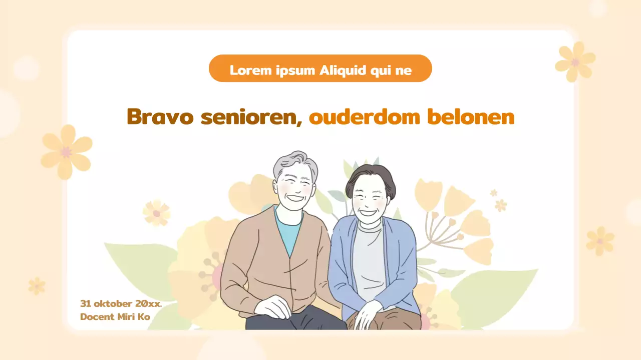 Eenvoudig lesmateriaal voor zilverstad in beige