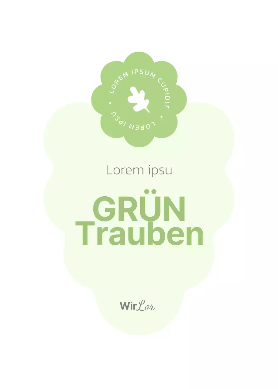 Entwerfen Sie ein pastellfarbenes, hübsches Erdbeertrauben-Packungsetikett