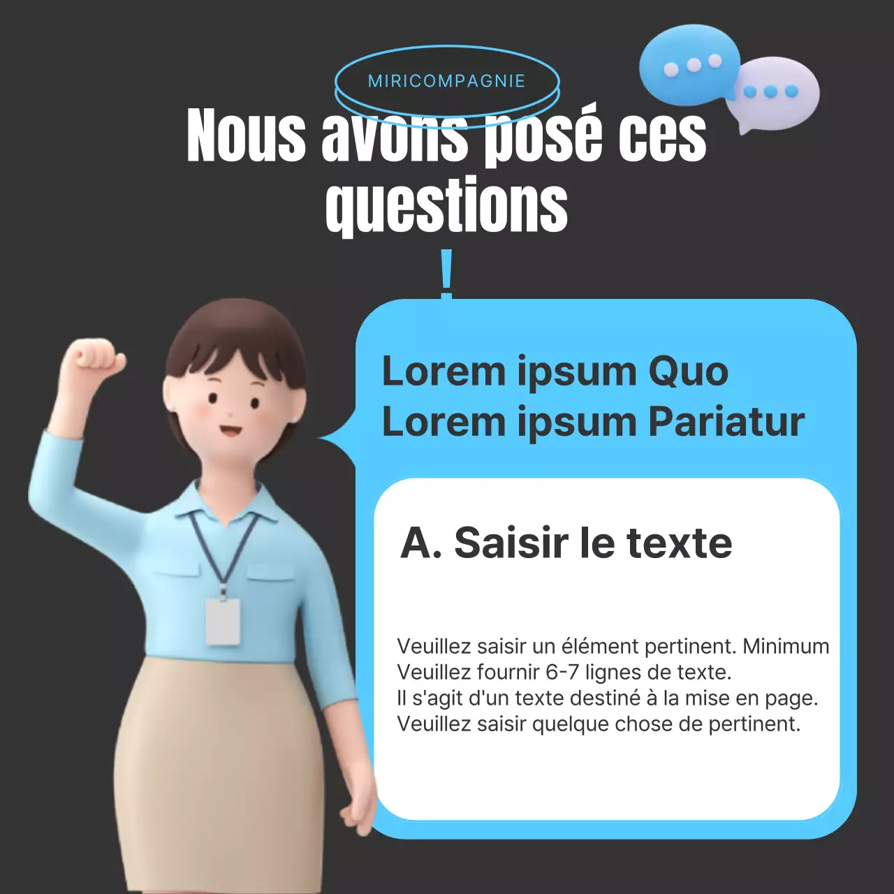 Rapport d'entretien simple bleu clair